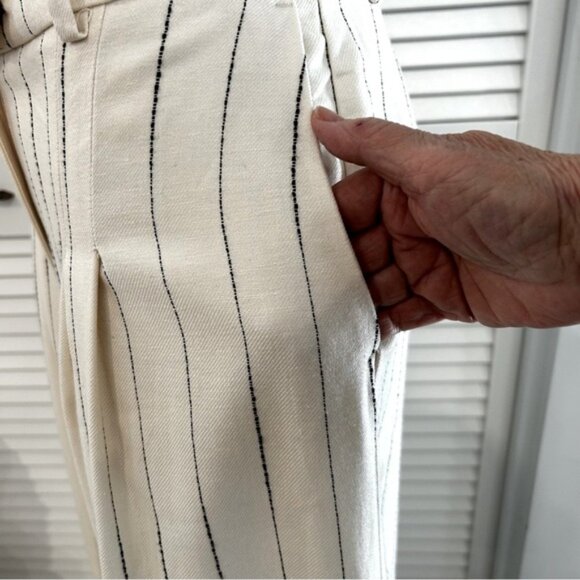 Linen Blend Wide Leg Baggies - Picture 8 of 16